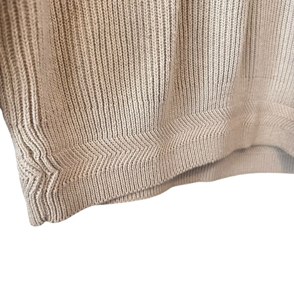 Lord & Taylor Tan Heavy Weight Knit Sweater sz M - Picture 3 of 12